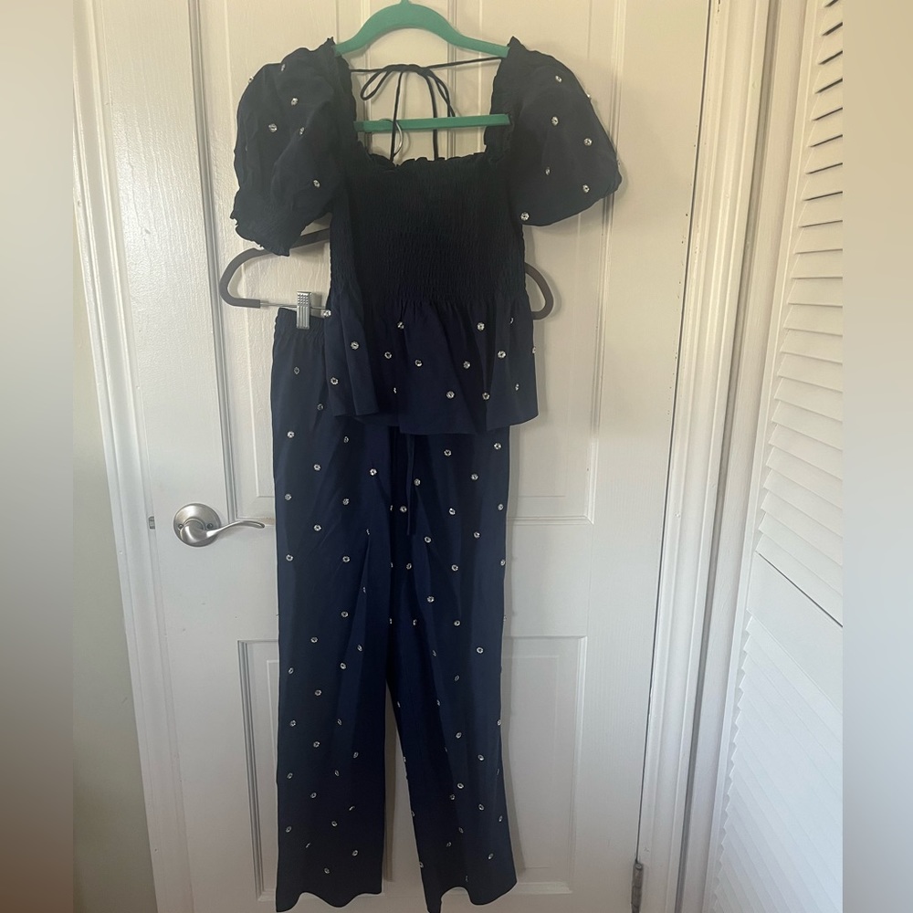 Hill House Jewel Jammies in Navy Blue